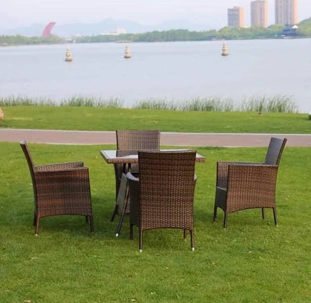 Rattan Dining Chairs Outdoor Cafe Furniture 2