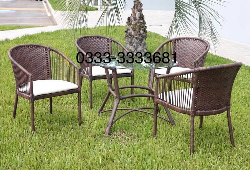 Rattan Dining Chairs Outdoor Cafe Furniture 7