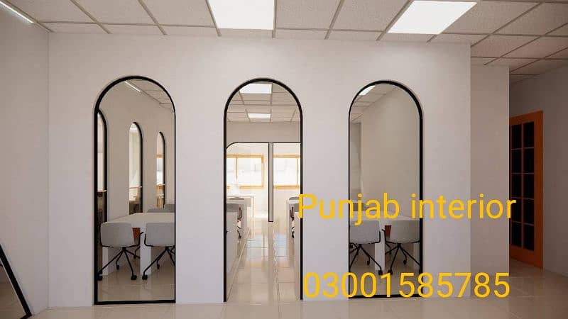 gypsum and cement partition wall and ceiling work 3