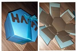 3D chocolate explosion box . . . . . . .