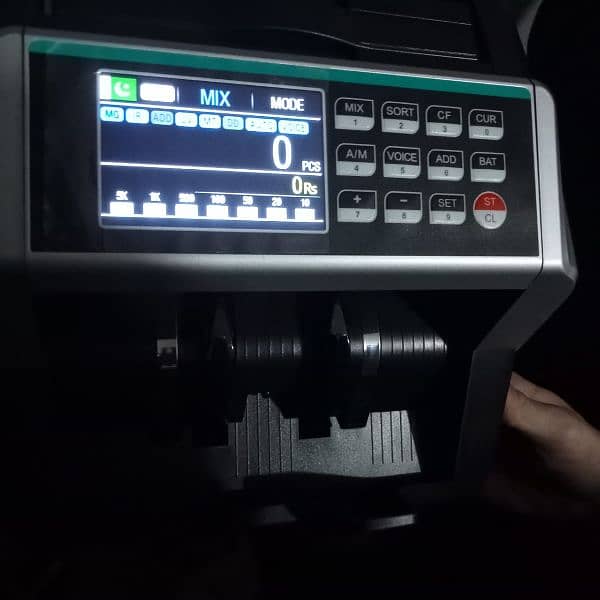 Cash currency note counting,mix value counting with fake note detect 17