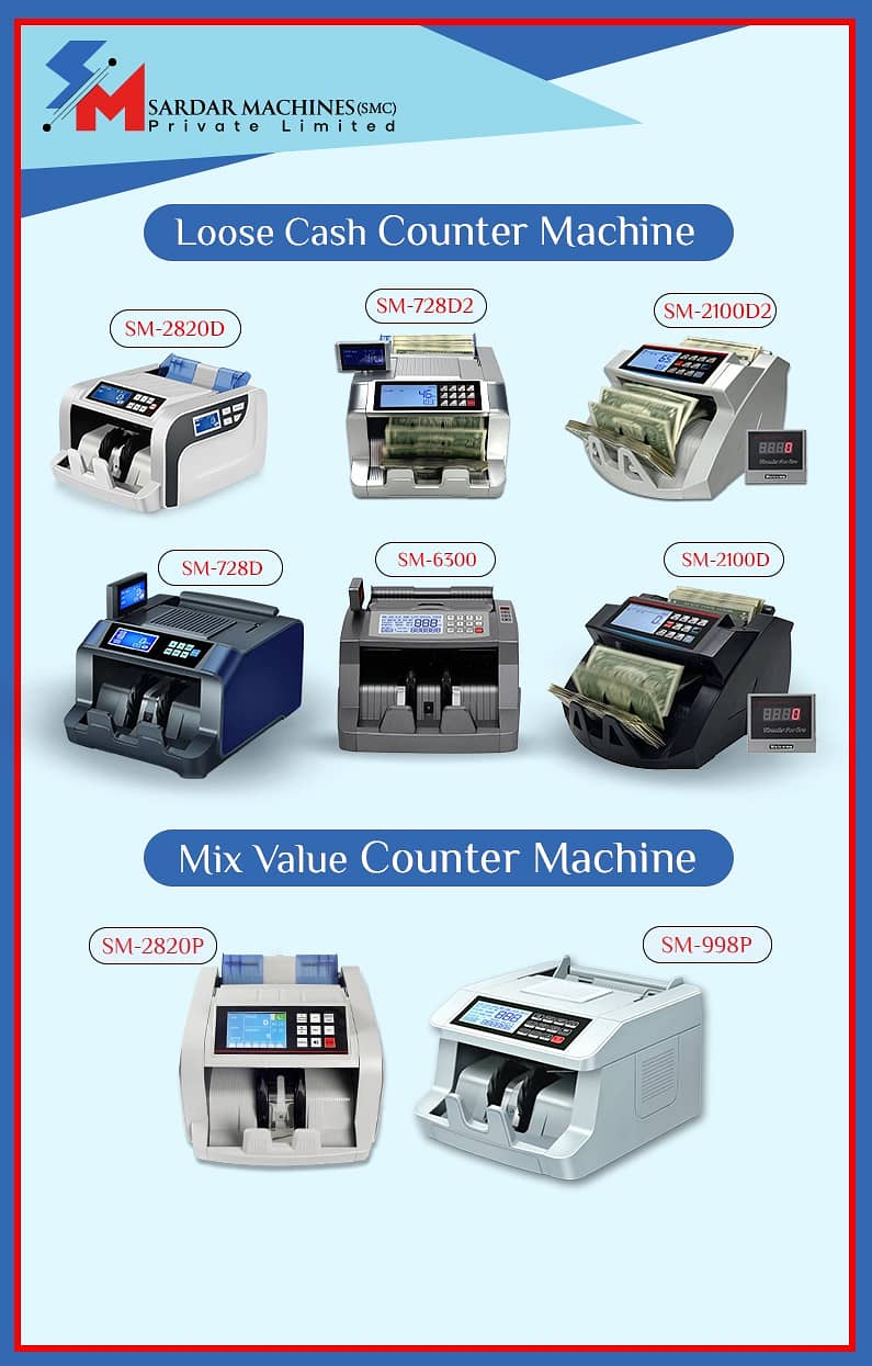 cash counting bill counting machines mix value counter in Pakistan 0