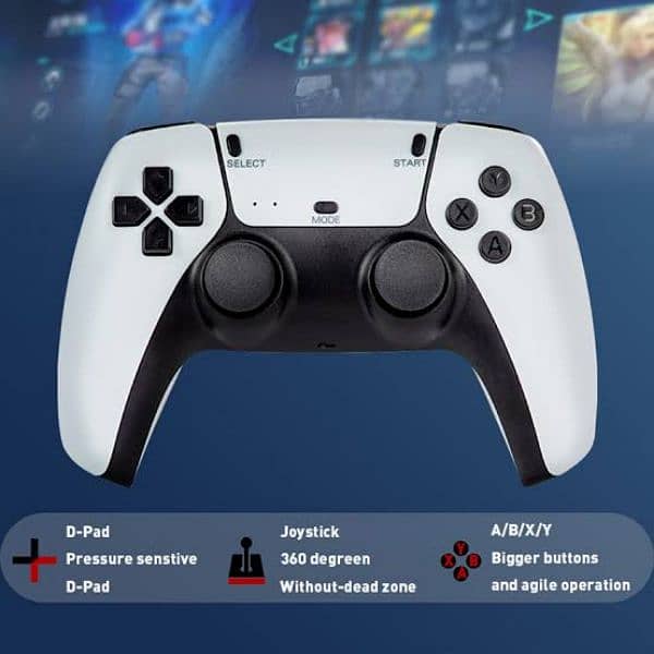 4k GAME STICK PRO PS5 CONTROLLERS 64 GB 20K PLUS GAMES 5