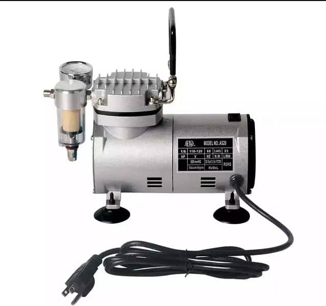 Rechargeable 3 Speed Air Brush Compressor Kit Imported. 1