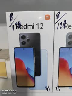 redmi 12 8gb/128gb box pack all colors available