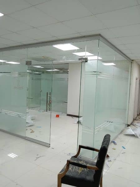12mm Glass partition, Office Cabin , shower cabin 4