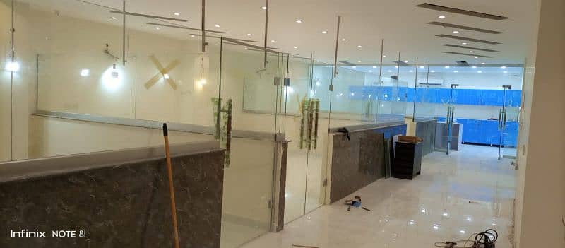 12mm Glass partition, Office Cabin , shower cabin 8