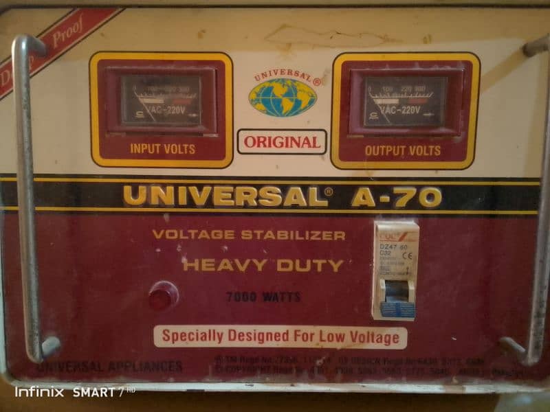 Universal A-70 heavy duty stabilizer 7000 Watt 0