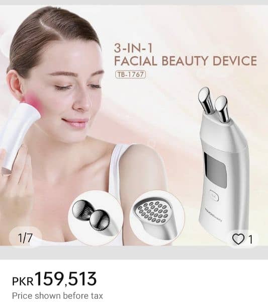 touch beauty 3 in one facial beauty device led light therapy 1767 1