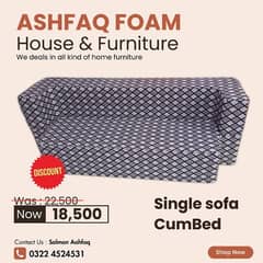 Single Sofa cum bed | Sofa | L-shape corner | 0