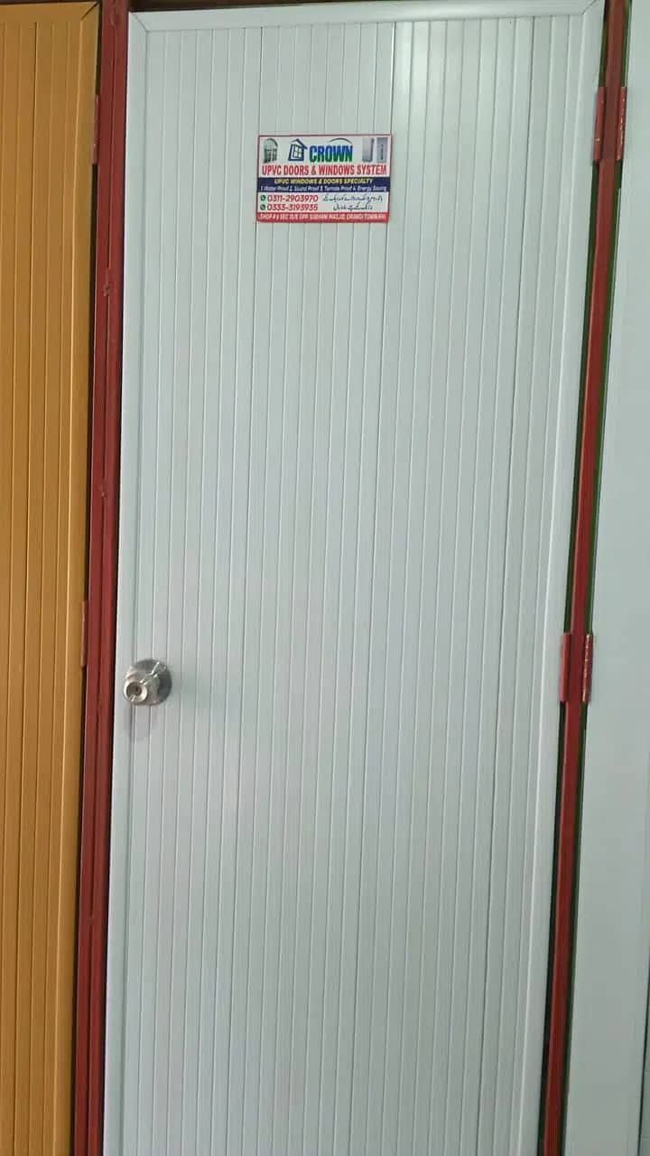 solid doors/bathroom doors/PVC window/PVC Door/office doors in karachi 5