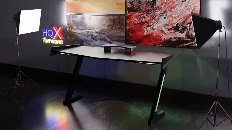 PC Gaming Table with rgb lights / computer table 0