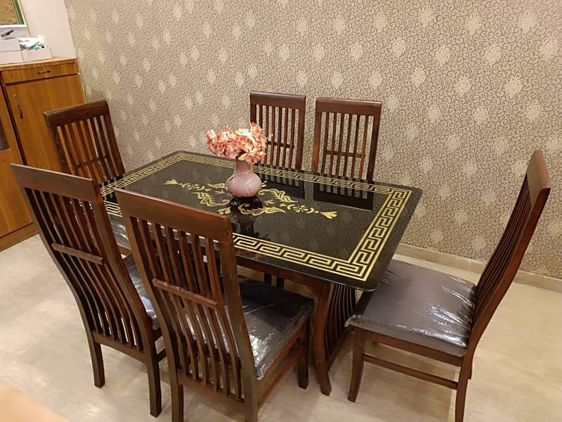 dining table/luxury dining/shesham wood table/wooden dining table/4per 1
