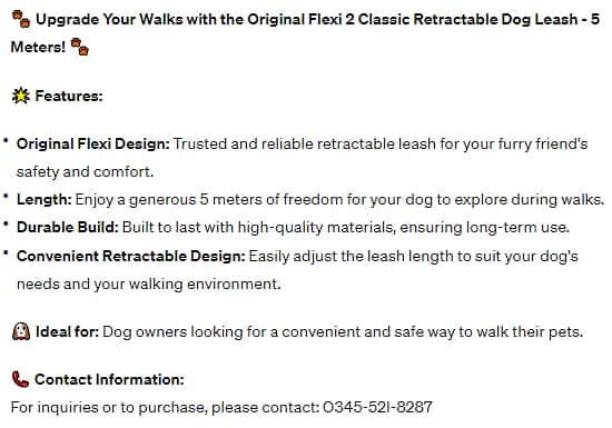 Upgrade Your Walks with the Flexi 2 Classic Retractable Dog Leash 1