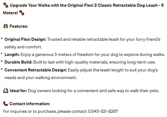 Flexi 2 Classic Retractable Dog Leash 1