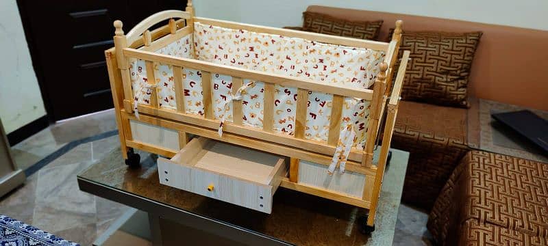 Baby Wooden Bed/Baby Crib 4