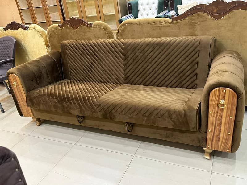 sofa cum bed | sofa set | sofa 4 seater | sofa cumbed | puffy set sofa 14