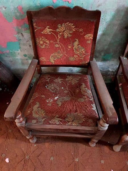 Old chairs with genuine strong wood 2