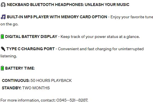 Bluetooth Beast: 50 Hours Playback Handsfree With MP3 PLAYER BUILT-IN! 1