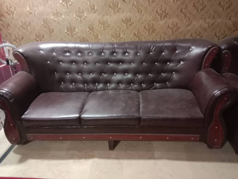 Original Leather home used sofa 1