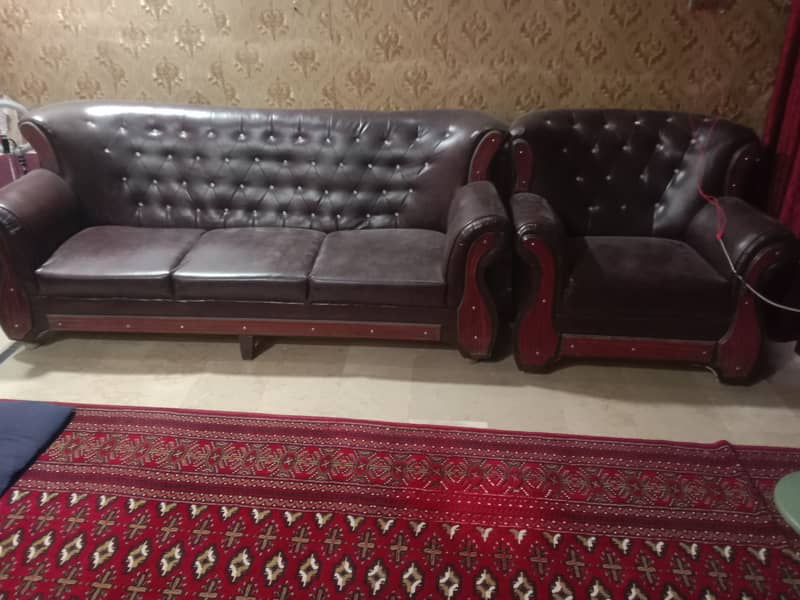 Original Leather home used sofa 3