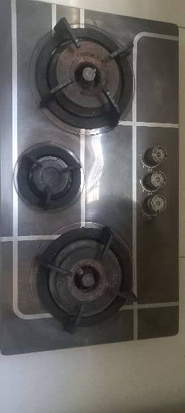 3 burner automatic gas stove for sale in gulzar e Hijri scheme 33 1