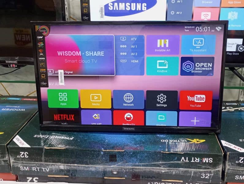 2day sale 55" inch Samsung Led tv Android 4k border less Available 8