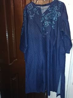 Frock A Line Limelight Size large 2 Pc shirt and dupata