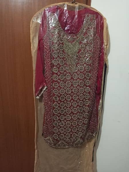 Brand new Red 3 pc dress with Gharara 2
