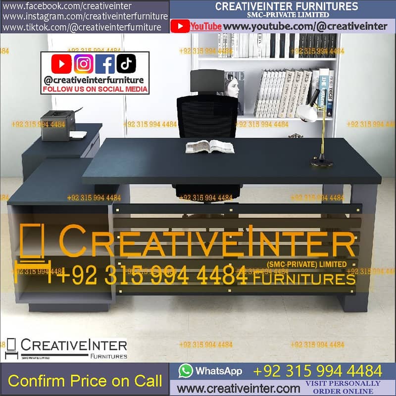 Office table workstation laptop computer chair working desk Manager 2