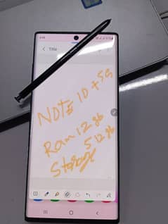 Samsung Galaxy Note 10 plus 5g 12/512 condition 9.99