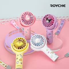 Rechargeable Sanrio Mini Handy Fan With Different Characters.