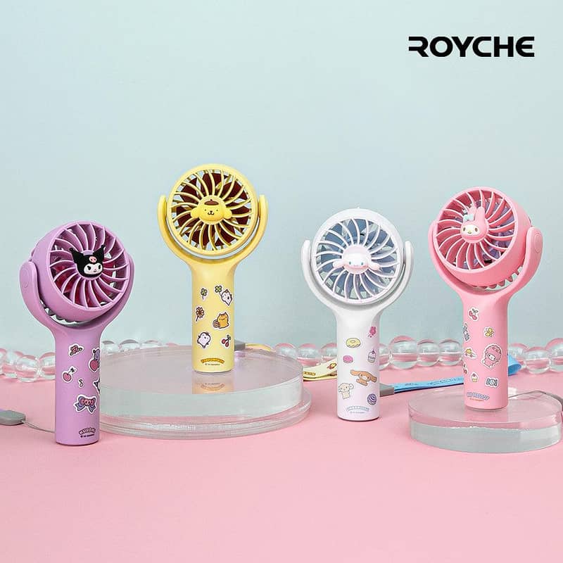 Rechargeable Sanrio Mini Handy Fan With Different Characters. 1