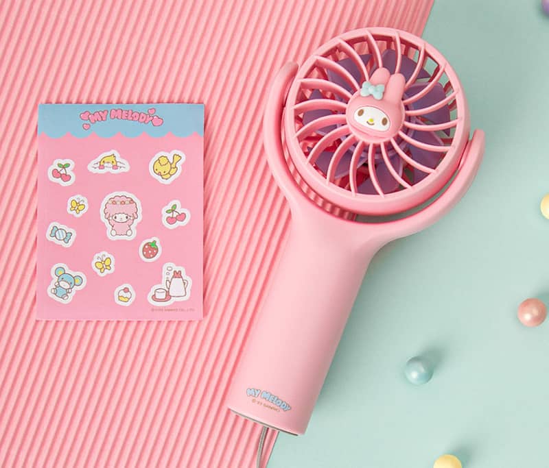 Rechargeable Sanrio Mini Handy Fan With Different Characters. 5