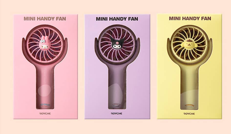 Rechargeable Sanrio Mini Handy Fan With Different Characters. 16