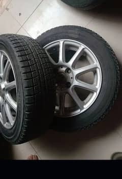 2 Mira Tyre Alloy Rim Rym 14 inch size 155/65/R14 0