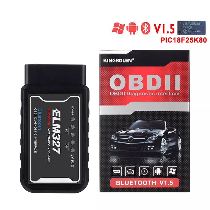 Kingbolen ELM327 Obd2 1.5v Car Scanner Bluetooth Auto Diagnostic Tools 0