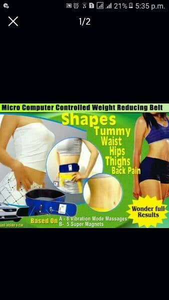 electric weight lose belt heightly comfortable for men and woman 1