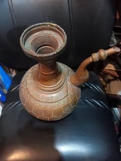 Antique Afghani water pot, made of copper,Weight: 1.75 Kg. Vintage pot