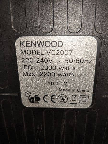 Kenwood Vacuum Cleaner 5