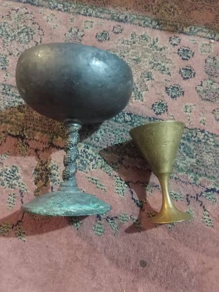 Antique items, showpieces. All items are made of brass except 2 items 19