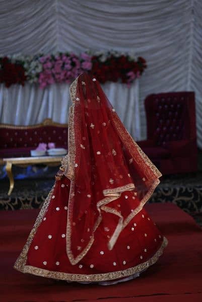 Bridal | Barat | Lehnga Red Color 4