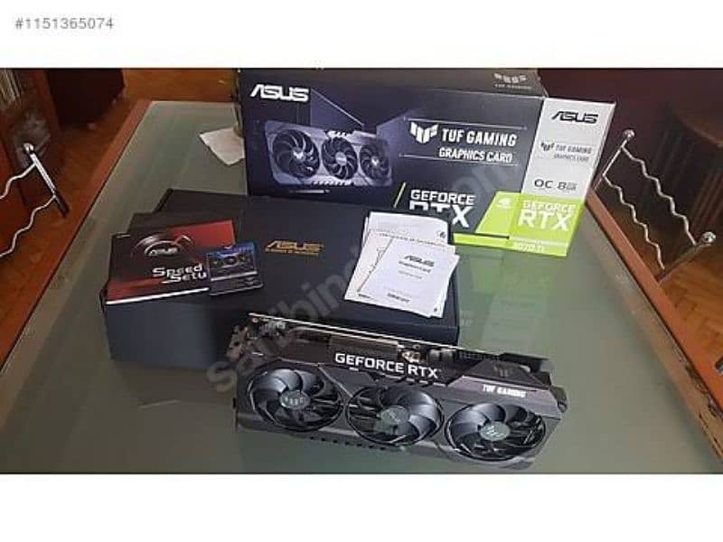 Asus tuf gaming Rtx 3070 Ti complete box little use 0