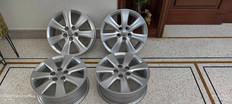 Original Toyota Alloy Rims 15 inch Corolla, Prius, Aqua 6