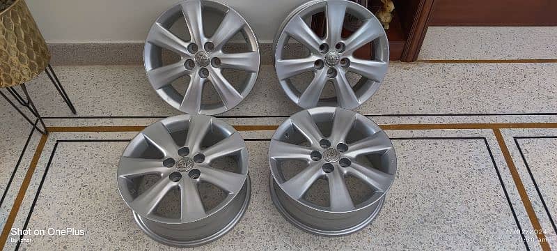 Original Toyota Alloy Rims 15 inch Corolla, Prius, Aqua 7