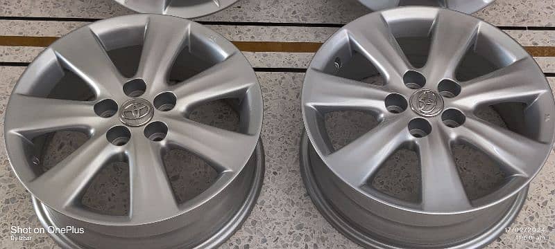 Original Toyota Alloy Rims 15 inch Corolla, Prius, Aqua 8