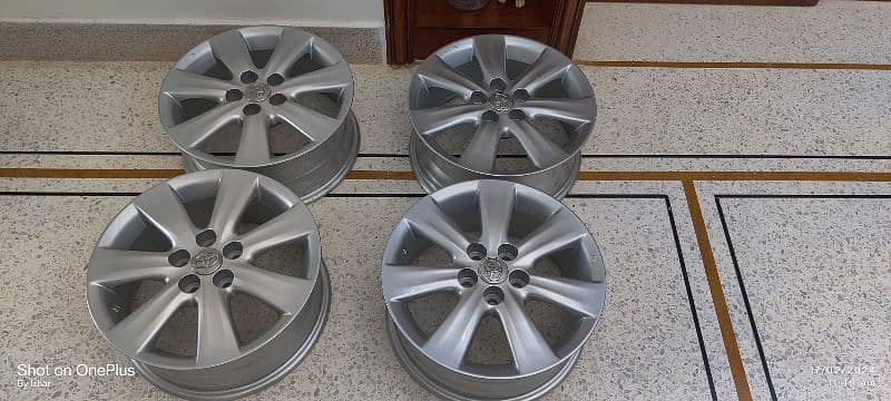 Original Toyota Alloy Rims 15 inch Corolla, Prius, Aqua 9