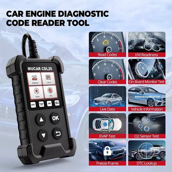 MUCAR CDL20 THINKCAR OBD2 Scanner THINKOBD Engine Car Auto Analyzer 13