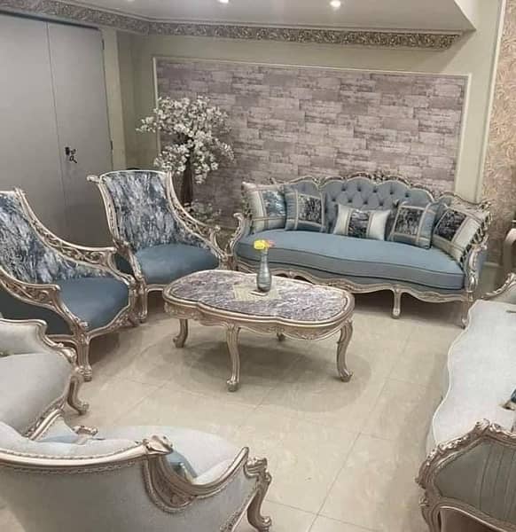 7 seater chinioti sofa set 5 seater furniture dewan wooden sofa 9