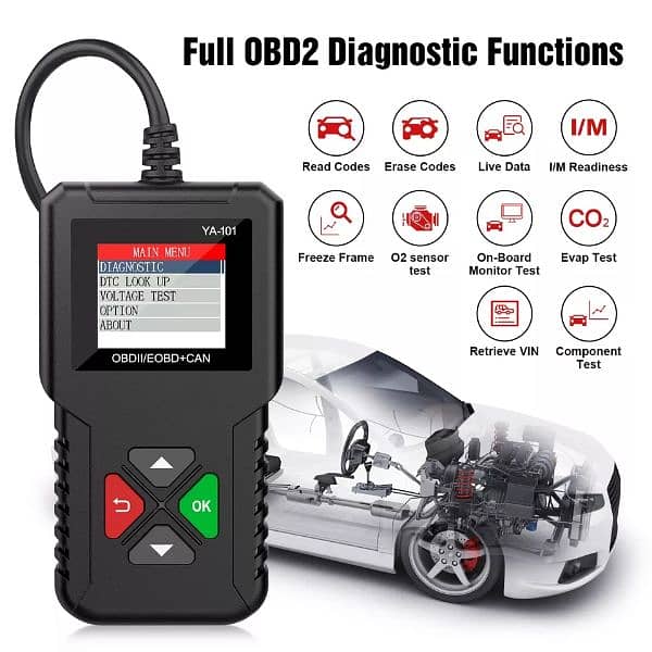 Kingbolen YA101 Ediag Car OBD2 EOBD Code Reader Automotive 0